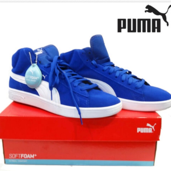 puma sports shoes blue colour